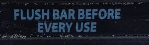 Instructions on the bottom side of the OR bar